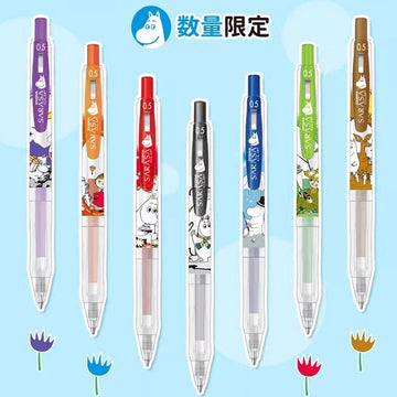 Zebra Moomin Limited Edition JJ15 Sarasa Clip Gel Pen Set 6 Colours Japanese Stationery