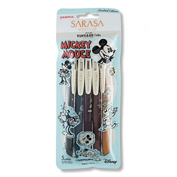 Zebra Sarasa Clip Gel Pen 0.5mm Mickey Minnie Vintage Colour Limited Edition