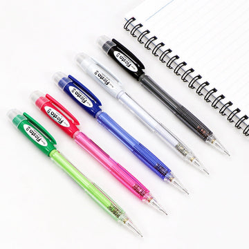 Pentel AX105 Fiesta Automatic Mechanical Pencil 0.5mm 5 Pack in assorted colours