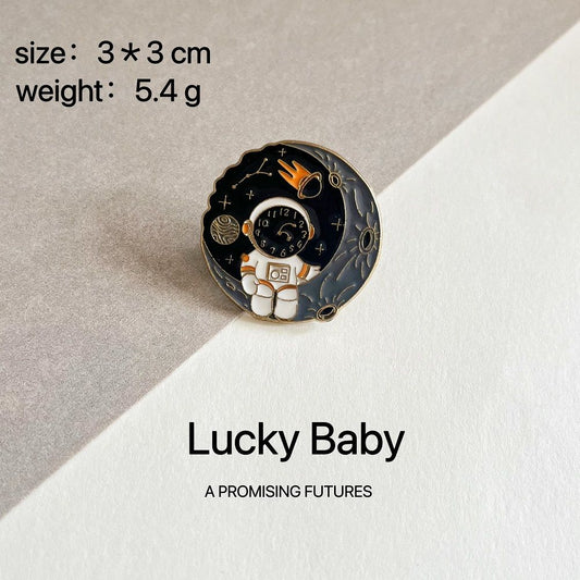 Astronaut Enamel Pin Set | Cute Space Gift for Xmas/Holiday 🚀