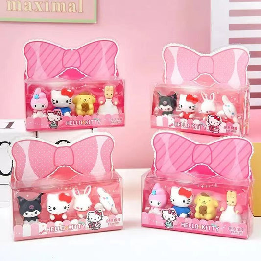 Sanrio Kawaii Mini Eraser Box Set: A Whimsical Delight!