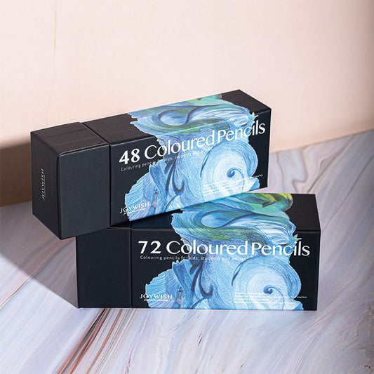 JOYWISH Ocean Colored Pencils Set 48/72 - Luxury Art Tools for Beginners & Pros