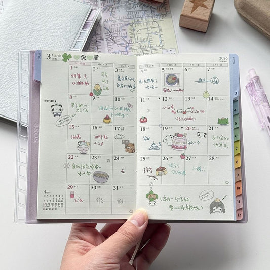 2026 Rainbow Index Planner – Cute & Collectible!