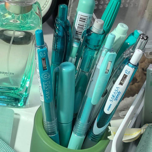 ZEBRA JJ15 Gel Pen Set - Blue Green Cute