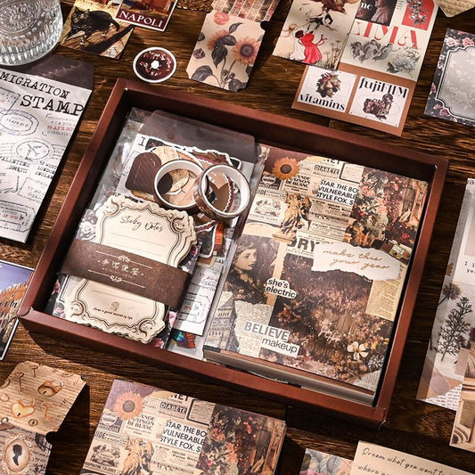 Vintage European Style A6 Notebook Set