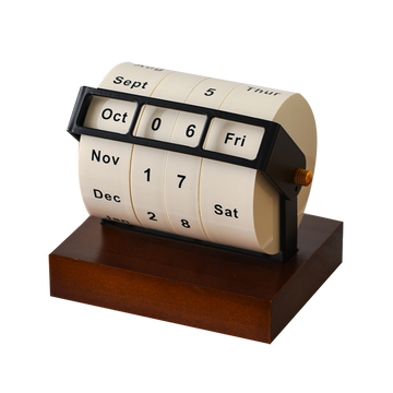 Retro Manual Wheel Perpetual Calendar