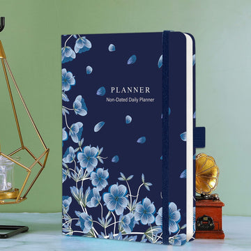 Retro Hardcover Undated Planner 6x8.3 in