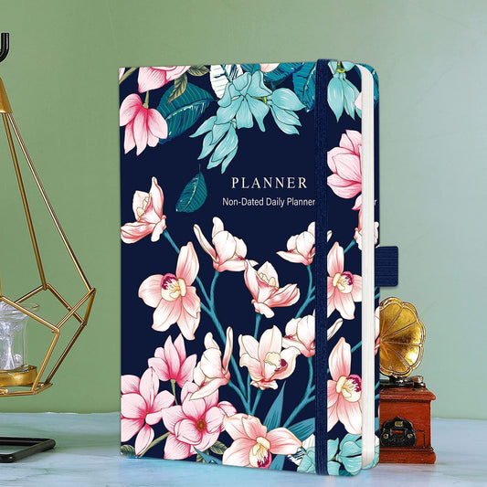 Retro Hardcover Undated Planner 6x8.3 in