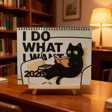 2026 Black Cat Wall Calendar