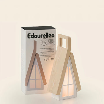 E-Bean Foldable Wooden Night Light - Bedroom, Desk & Travel Ambi
