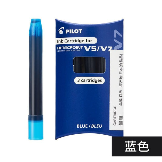 Genuine Pilot V7 0.7mm Pen Refills, 3-Pack Replacement Ink Cartridges