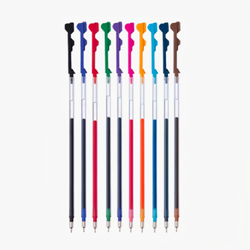 Pilot Hi-Tec-C Coleto Gel Multi Pen Refill - 0.5 mm - Black/Red/Blue - 6 pack