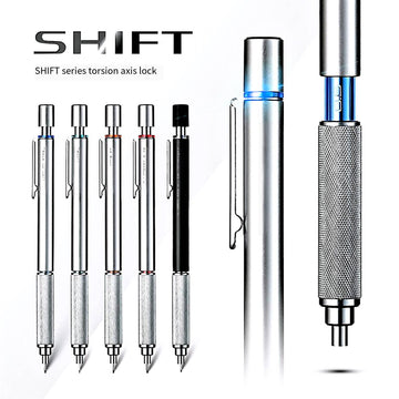 UNI Shift M5-1010 Low-Center Metal Grip Mechanical Pencil for Art & Drafting