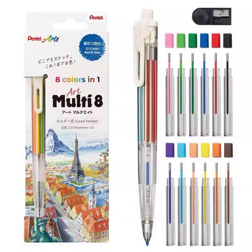 Pentel Art Multi 8: 8-Color Automatic Drawing Pencil