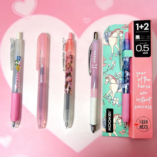 KOOKEI Exclusive Aesthetic High-Capacity 0.5mm Gel Pen Set