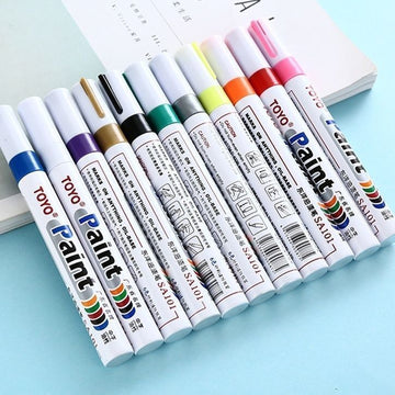 TOYO Paint Markers - 12 Pack, Permanent & Oil-Based