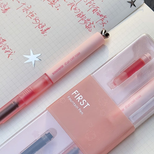 KACO First Heart Pen - Sakura Pink, EF Nib, Gift Ready