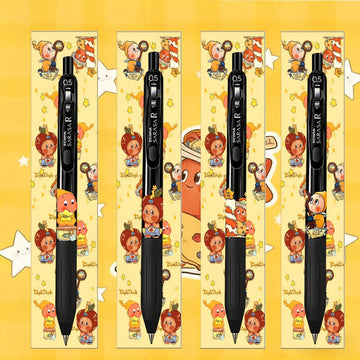 Zebra SARASA R Gel Pen 0.5mm | Tamagotchi Limited Edition | Black Ink Click Pen | Set of 4 Designs
