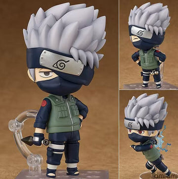 Naruto Shippuden Kakashi Hatake Nendoroid Action Figure – Interchangeable Face Chibi Model
