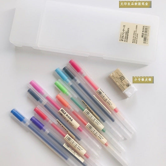 MUJI Gel Ink Ballpoint Pens – 10 Colour Set | 0.5mm & 0.38mm