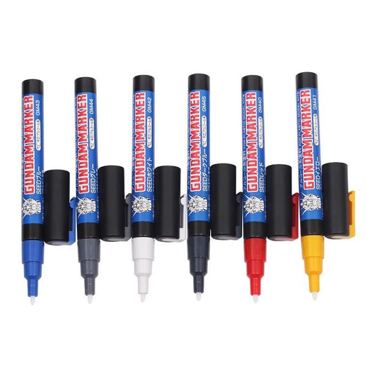 Mr. Hobby Gundam Marker MSV Set GMS-127 – 6-Colour Military Weathering Paint Markers for Gunpla & Scale Models
