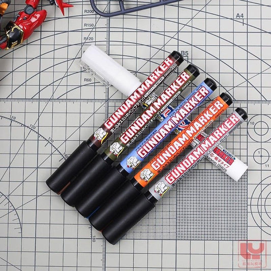Mr. Hobby Gundam Marker Basic Set GMS-105 | 6-Colour Gunpla Paint Markers for Beginners