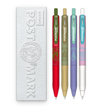 KOOKEI Postmark Limited Edition Retractable Gel Pen | Black Ink 0.5mm