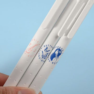 KACO Pretty Goddess Gel Pen | Quick-Dry Black Ink 0.5mm | Aesthetic Stationery