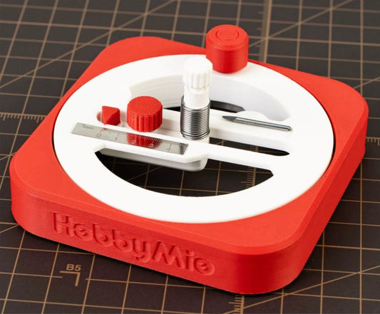 HobbyMie Adjustable Circle Cutter – Precision Compass Knife for Masking Tape, Sandpaper & Model Craft