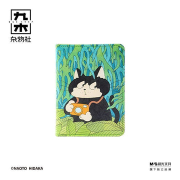 Kawaii Naughty Cat Planner Set | Acrylic Clipboard Loose Leaf Notebook File Bag | Japanese Stationery Gift
