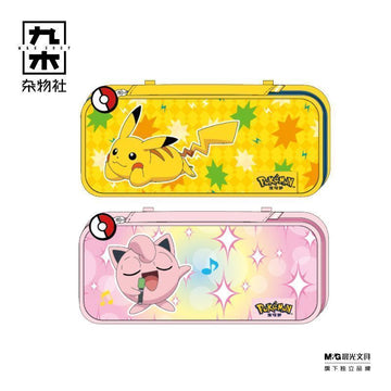 M&G Pokémon Large Capacity Pencil Case Oxford Fabric Stationery Bag with Pokéball Zip Pull – Random Design