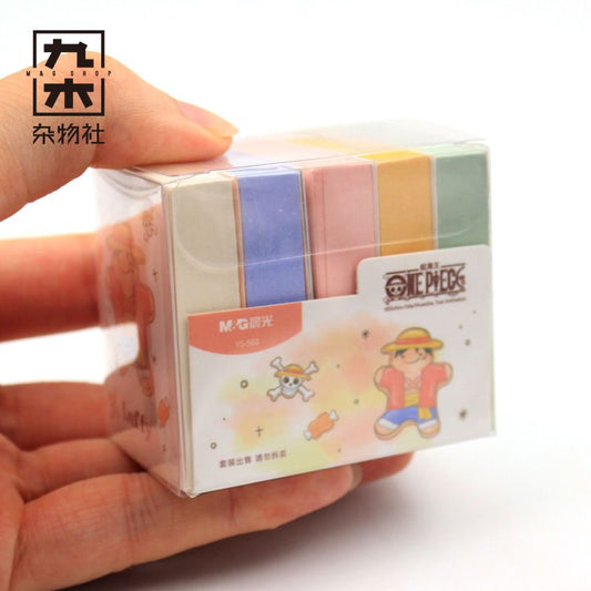 M&G One Piece Dessert Party Sticky Notes Set YS-560 | Cute Anime Memo Pads Colourful Kawaii Stationery Gift – Random 3 Designs