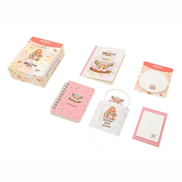 M&G One Piece Dessert Party Stationery Blind Box Set | Kawaii Anime Sticky Notes Memo Pad Notebook Gift – Random Character