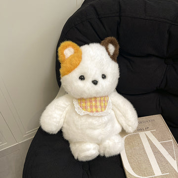 Cute Calico Cat Plush Backpack for Women – Kawaii Fluffy Crossbody Shoulder Bag Autumn Winter