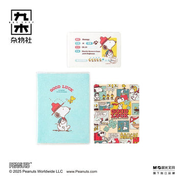 Snoopy Passport Holder Organiser | PEANUTS Kawaii Stationery Gift Set | Jiumu M&G Shop Travel Accessories