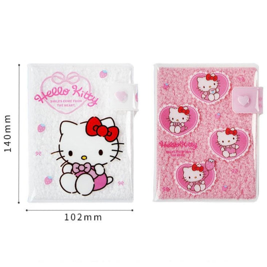 Hello Kitty Plush Notebook Kawaii Sanrio Stationery Journal – Cute Aesthetic Diary for Girls | Random Style