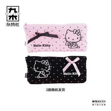 Hello Kitty Polka Dot Pencil Case Cute Kawaii Stationery Pouch for Girls – M&G Jiumu