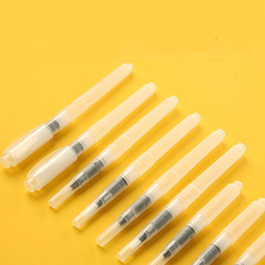 Water Brush Pens Set of 6 | Refillable Watercolour Brush Pens for Beginners Students Gouache Watercolour Painting Calligraphy