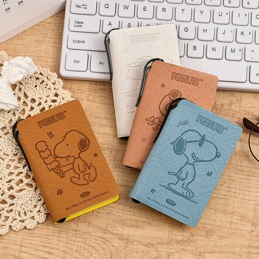 Snoopy Mini Notebook, Cute Pocket Journal for Women, Small Notepad Gift