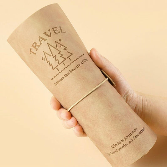 Travel Ticket Organiser Book 50 Pockets | Boarding Pass Concert Movie Train Ticket Keepsake Album Holder | Vintage Leather Memory Collector Journal