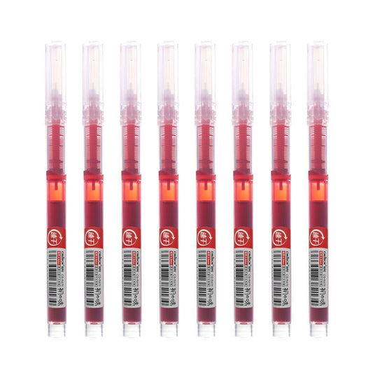 Straight Liquid Rollerball Gel Pens 0.5mm Fast Dry Water-Based Ink Smooth Writing Pens Pack of 12
