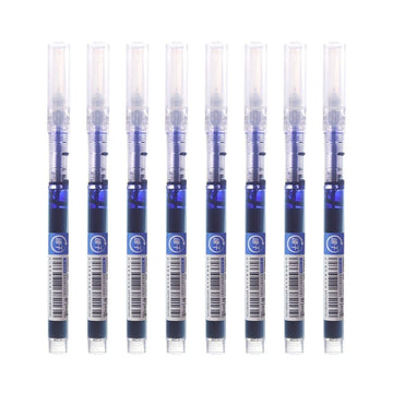 Straight Liquid Rollerball Gel Pens 0.5mm Fast Dry Water-Based Ink Smooth Writing Pens Pack of 12