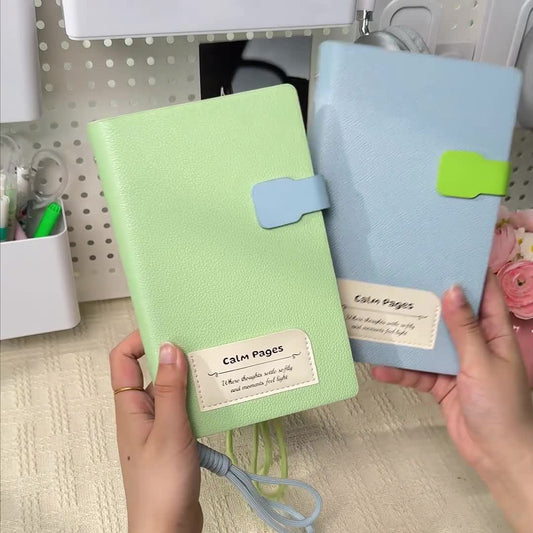 FARAMON A6 Loose-leaf Notebook with Hanging Rope | Portable Dopamine Colour Aesthetic Journal for Students & On-the-Go Note Taking