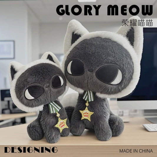 Cute Star Moon Cat Plush Stuffed Animal Toy – Soft Kawaii Stuffed Kitten Doll for Kids, Birthday Gift for Girls & Girlfriend