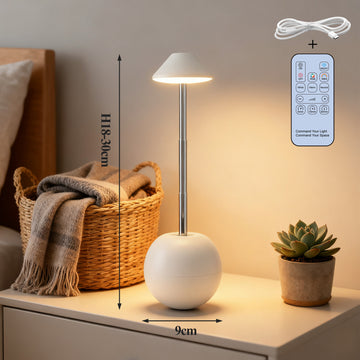 Mushroom Table Lamp Rechargeable RGB Remote Control – Eye Care Bedside Atmosphere Night Light for Bedroom & Study