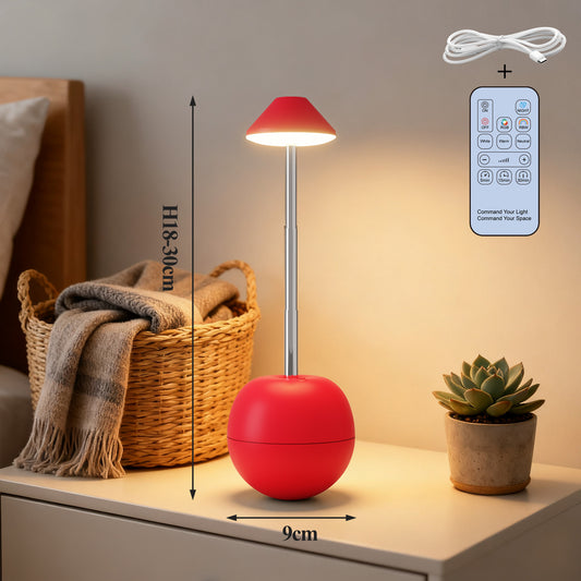 Mushroom Table Lamp Rechargeable RGB Remote Control – Eye Care Bedside Atmosphere Night Light for Bedroom & Study