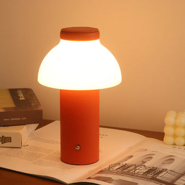Mushroom Atmosphere Lamp Rechargeable Touch Dimming – Decorative Bedside Night Light for Bedroom, 6 Colours