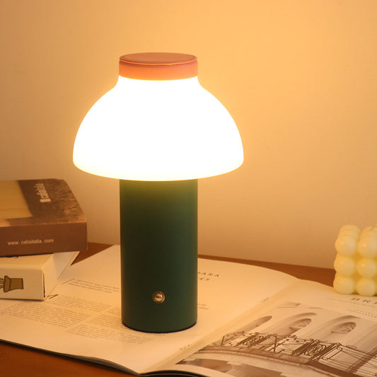 Mushroom Atmosphere Lamp Rechargeable Touch Dimming – Decorative Bedside Night Light for Bedroom, 6 Colours