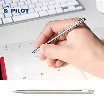 Pilot Birdy Switch HS-40S-S 2-in-1 Metal Mechanical Pencil & Ballpoint Pen 0.5 mm – Slim All-Metal EDC