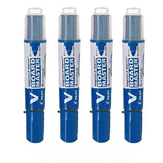 Pilot V Board Master Whiteboard Marker WBMAR-M – Bullet Medium Tip, Pure Liquid Ink, 6 Colours, Refillable